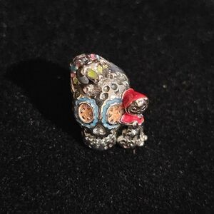 S925 Sterling Silver Skull Charm